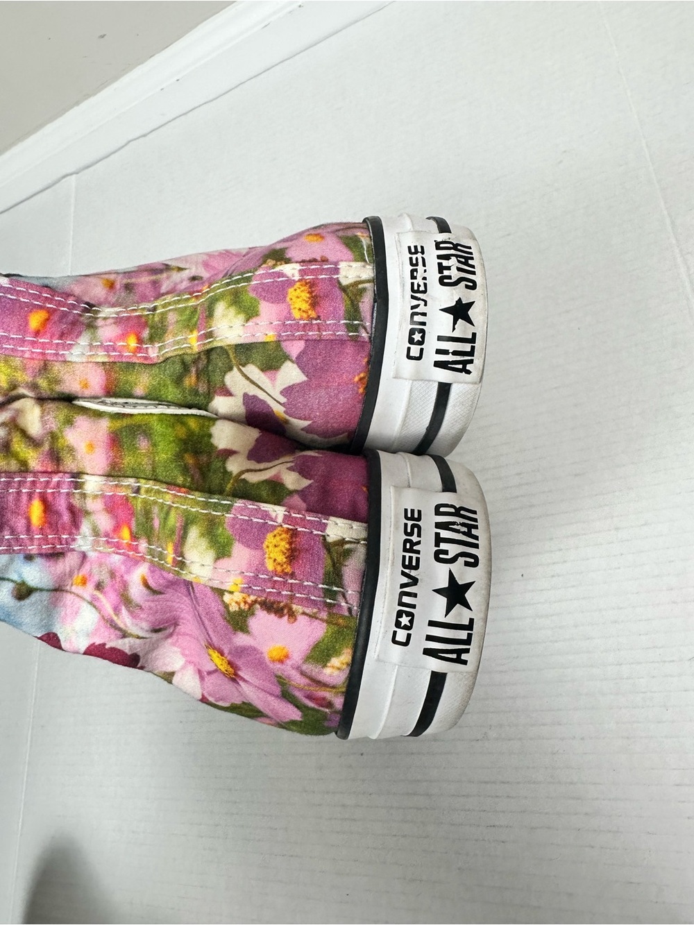 Converse All-Star Chuck Taylors Floral Sz Men 8.0 Women 10 High Top Shoe 150186F - Picture 8 of 14